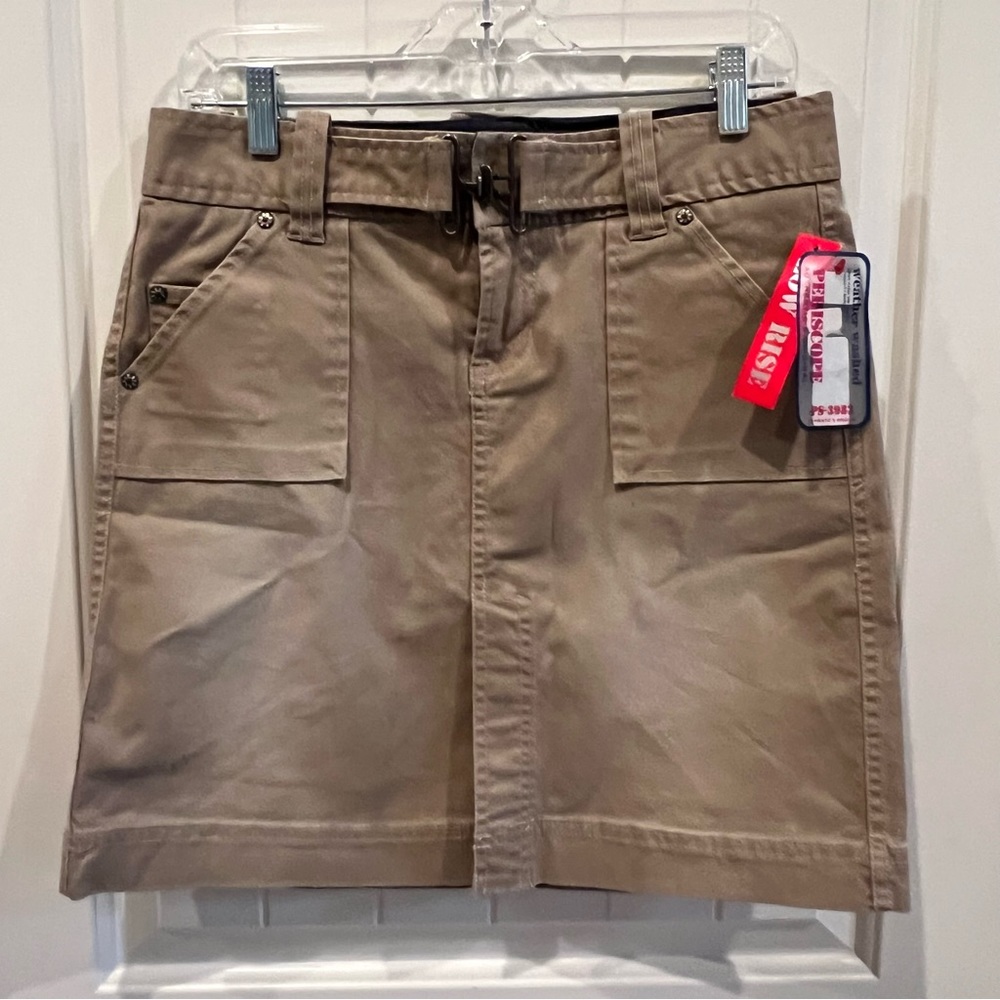 Periscope NWT Khaki Military Style Skirt